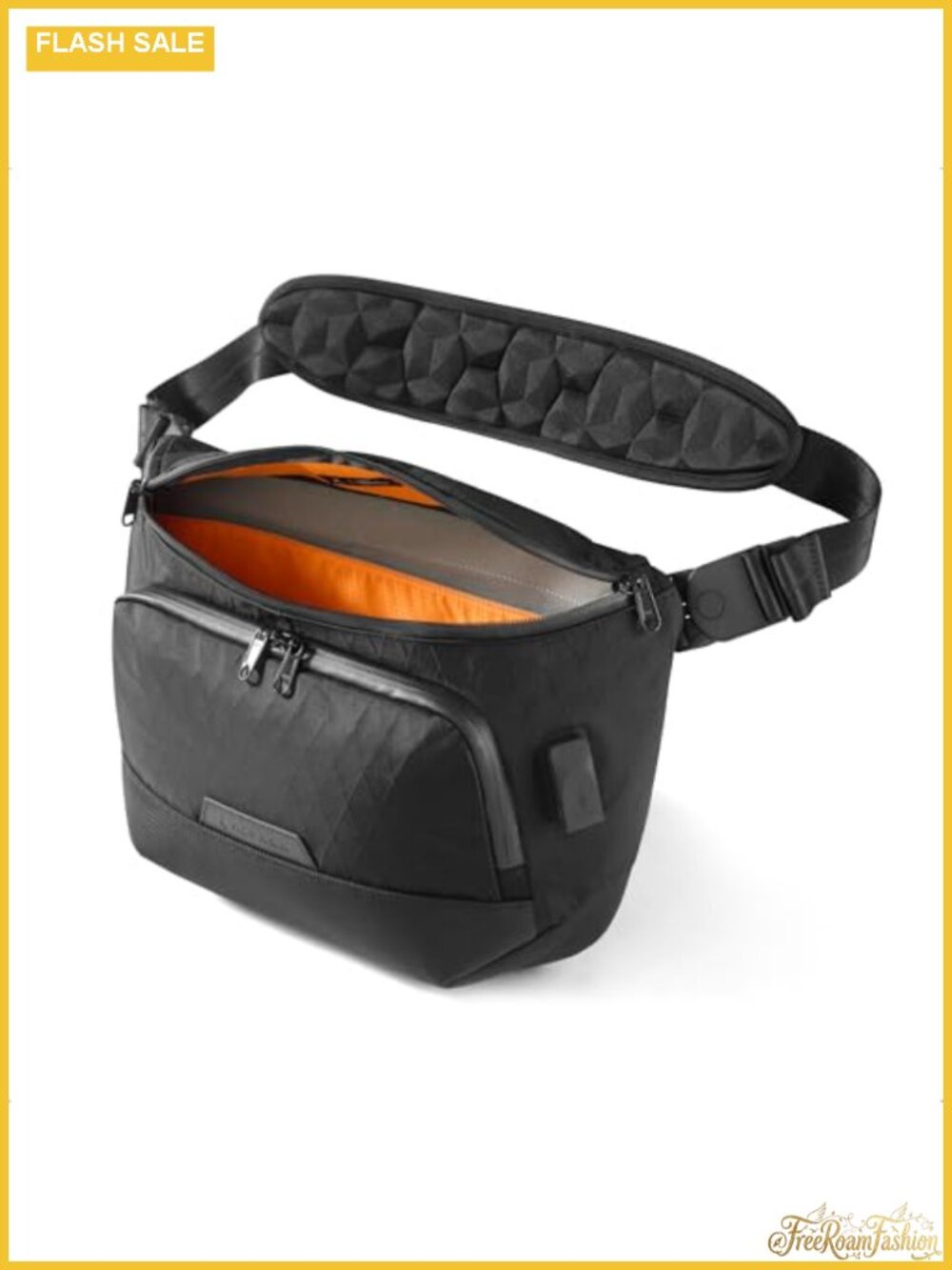 8L RFID Blocking Sling Crossbody Laptop Bag Water Resistant